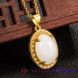 Jade Water Drop Pendant Charm 925 Silver Necklace Vintage Amulet