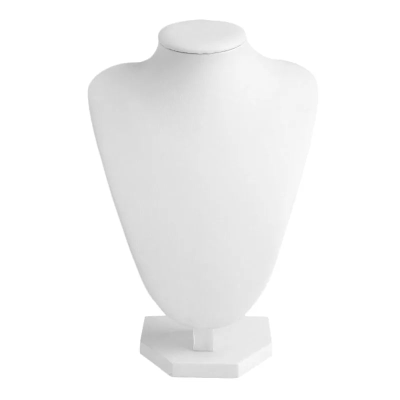 Jewelry Necklace Display Stand with Faux Leather