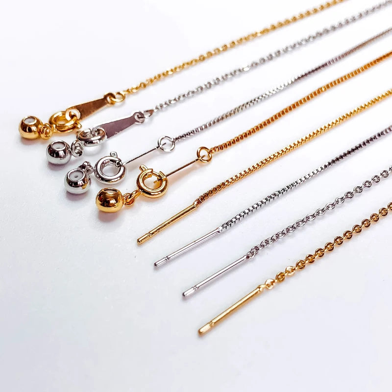 K Plated Chain Eardrop Tassel Earring Jewelry Finding