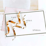 Wave Wire Eardrop Charms DIY Jewelry Component 6pcs