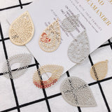 Metal Hollow Piece Pendant Charms DIY Jewelry Findings 4pcs