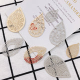 Metal Hollow Piece Pendant Charms DIY Jewelry Findings 4pcs