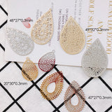 Metal Hollow Piece Pendant Charms DIY Jewelry Findings 4pcs