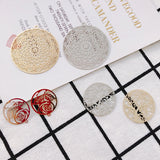 Metal Hollow Piece Pendant Earring Necklace Charms DIY Making