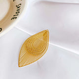 Metal Hollow Piece Pendant Earrings Charms 4pcs