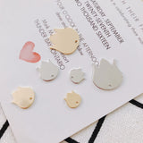Metal Piece Pendant Earring Necklace Charms DIY Making 10pcs