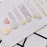 Metal Piece Pendant Earring Necklace Charms DIY Making 10pcs