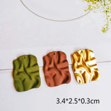 Wave Metal Pendant Earring Necklace Charms for DIY Jewelry Making