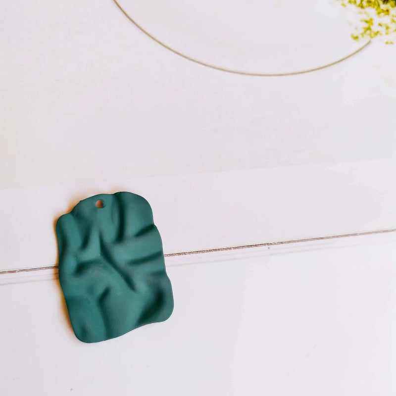 Wave Metal Pendant Earring Necklace Charms for DIY Jewelry Making