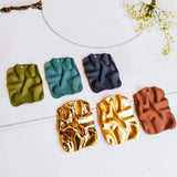 Wave Metal Pendant Earring Necklace Charms for DIY Jewelry Making