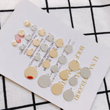 Metal Round Eardrop Charms for Jewelry Making 8pcs