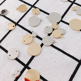 Metal Round Eardrop Charms for Jewelry Making 8pcs