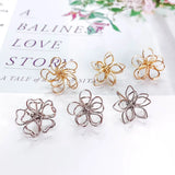 10pcs Wirewound Stud Earrings DIY Pendant Material Supplies