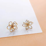 10pcs Wirewound Stud Earrings DIY Pendant Material Supplies