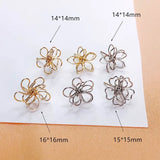 10pcs Wirewound Stud Earrings DIY Pendant Material Supplies