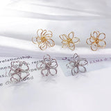 10pcs Wirewound Stud Earrings DIY Pendant Material Supplies