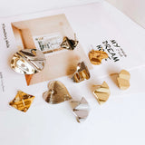 6pcs K Plated Stud Earring Accessories Metal Eardrop Components