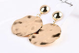 Metal Wave Pendant Earrings Charms 4pcs