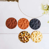 Metal Wave Pendant Earrings Charms 4pcs