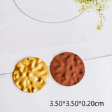 Metal Wave Pendant Earrings Charms 4pcs
