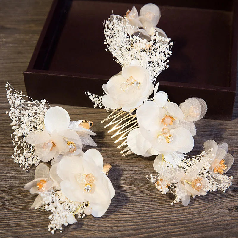 Bride Crystal Hair Comb Wedding Tiara Headpiece