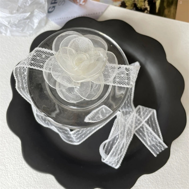 Rose Flower Lace Neckband Collar Choker