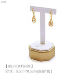 Leather Necklace Display Stand Jewelry Display Props Ring Earrings