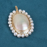 Freshwater Pearl Pendant Necklace Women Jewelry Making