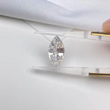 Marquise Moissanite D VVS1 Stone with Report Laser Code
