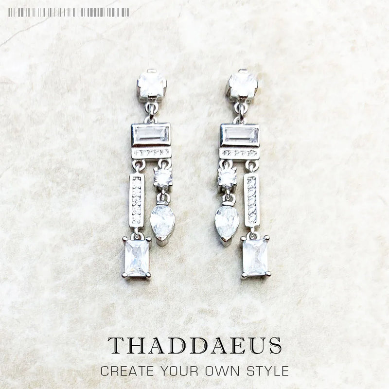 Chandelier Drop Earrings, Sterling Silver 925 Gift for Women