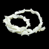 Moon Shape Shell Beads Natural Mother of Pearl Beads for Jewelry Making