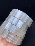 Moonstone Beads Bracelet Natural Gemstone Jewelry Bngle For Woman