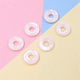 Mother Of Pearl Shell Donut Disc Pendant 20mm