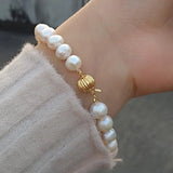 Akoya Pearl Strand Bracelet for Women Wedding Bridesmaid
