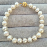 Akoya Pearl Strand Bracelet for Women Wedding Bridesmaid