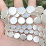 Round Shell Beads for Jewelry Making DIY Mother of Pearl Beads