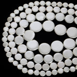 Round Shell Beads for Jewelry Making DIY Mother of Pearl Beads