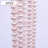 Natural Freshwater Pearl Necklace 8-9mm Beads Jewelry