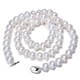 Natural Freshwater Pearl Necklace 8-9mm Beads Jewelry