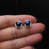 Vintage Flower 925 Silver Stud Earrings, Freshwater Pearl Women's Jewelry