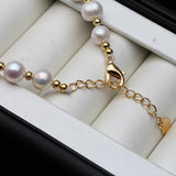 Freshwater Pearl Bracelet for Women, Adjustable Girl Birthday Gift