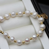 Freshwater Pearl Bracelet for Women, Adjustable Girl Birthday Gift