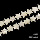Mother Of Pearl Shell Star Beads For DIY Jewelry