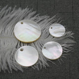 Natural Sea Shell Round Beads For DIY Jewelry Making 10/11.5/13/15/18/20MM