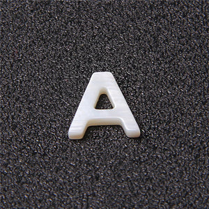 Shell Letters Beads Mother Of Pearl Seashell Loose Beads for Jewelry