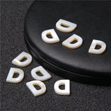 Shell Letters Beads Mother Of Pearl Seashell Loose Beads for Jewelry