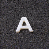Shell Letters Beads Mother Of Pearl Seashell Loose Beads for Jewelry