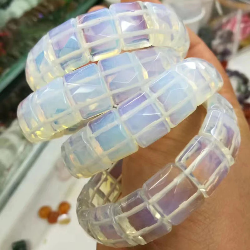 Opal Stone Bracelet Natural Stone Bangle for Women