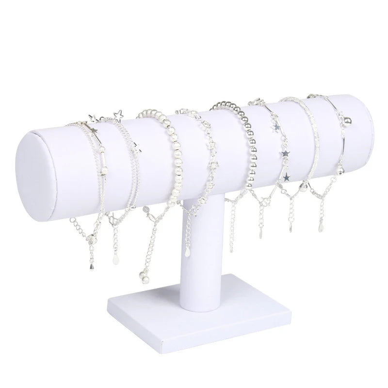 PU Bracelet Display Chain Watch T-Bar Rack Organize Stand
