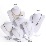 Gray Velvet Jewelry Display Necklace Stand